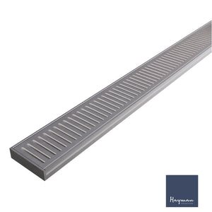 
                  
                    Hayman Aluminium Linear Grate Brushed Nickel 100mm Wide (Sold by the L/M)
                  
                