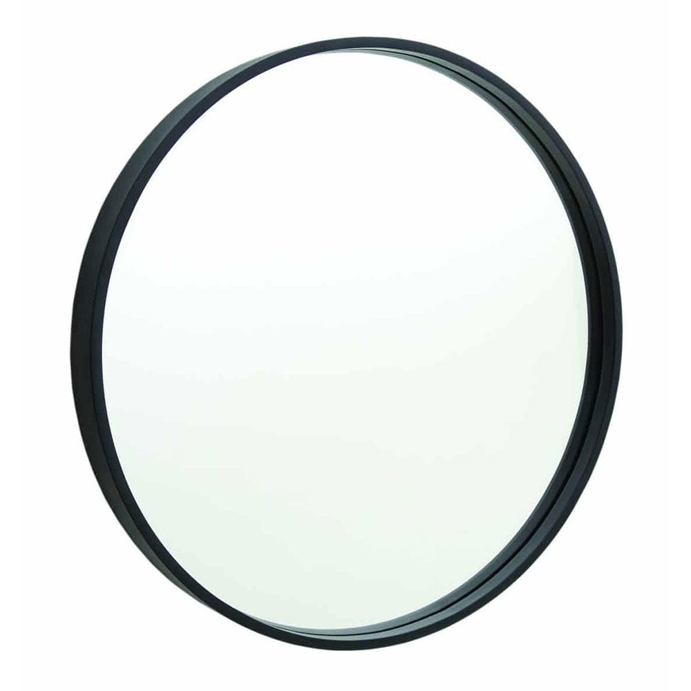 Ablaze Black Frame Round Mirror 900x900 Ballarat Tiles