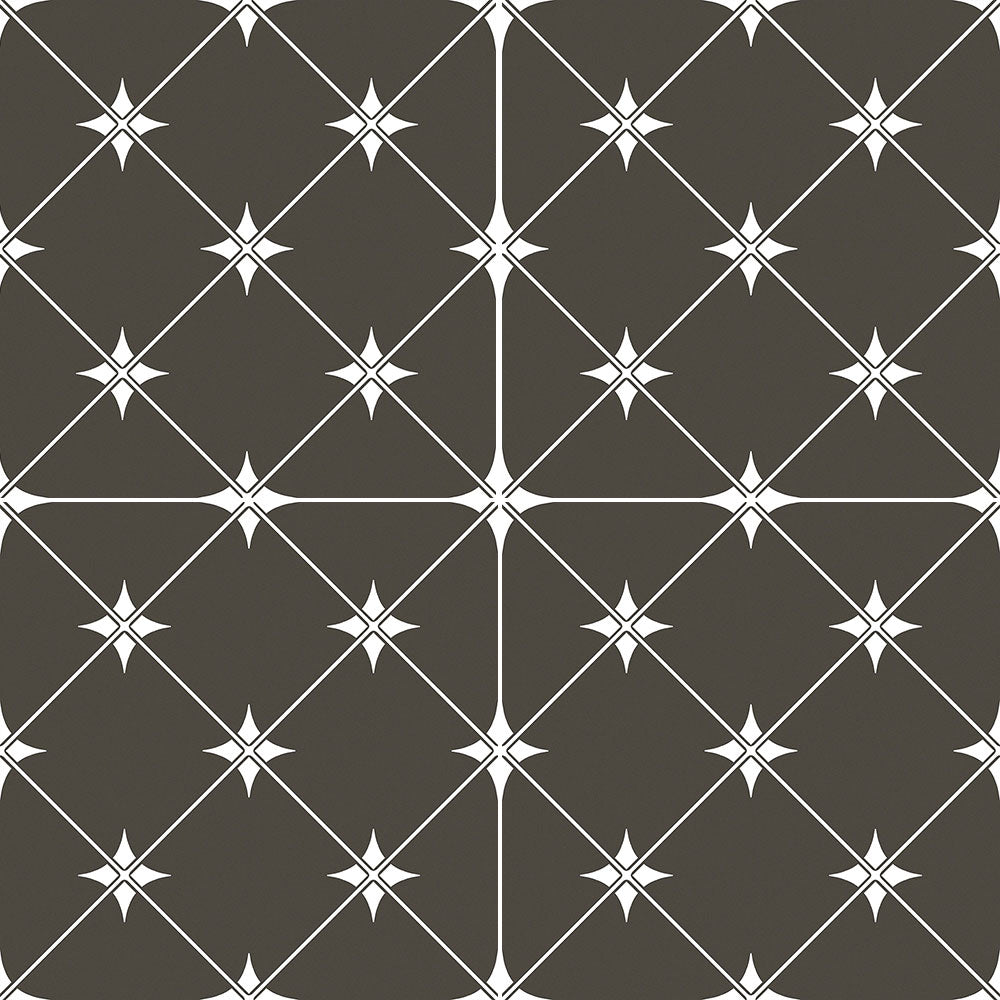 Encaustic Look Lyndhurst Black Tile 300x300 $54.95m2 (Sold by 1.98m2 Box)
