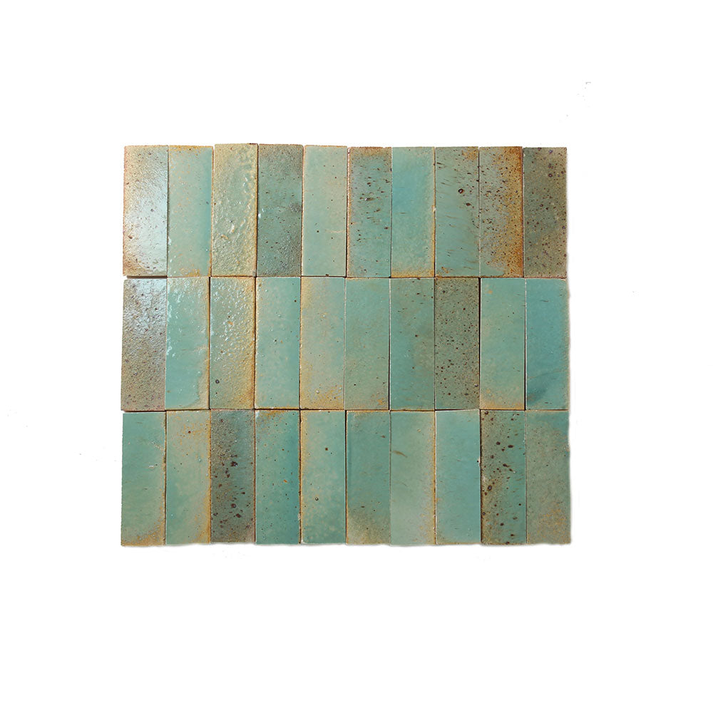 Handmade Aqua Gloss Tile 50x150 $229.00m2 (sold by 0.495m2 Box)