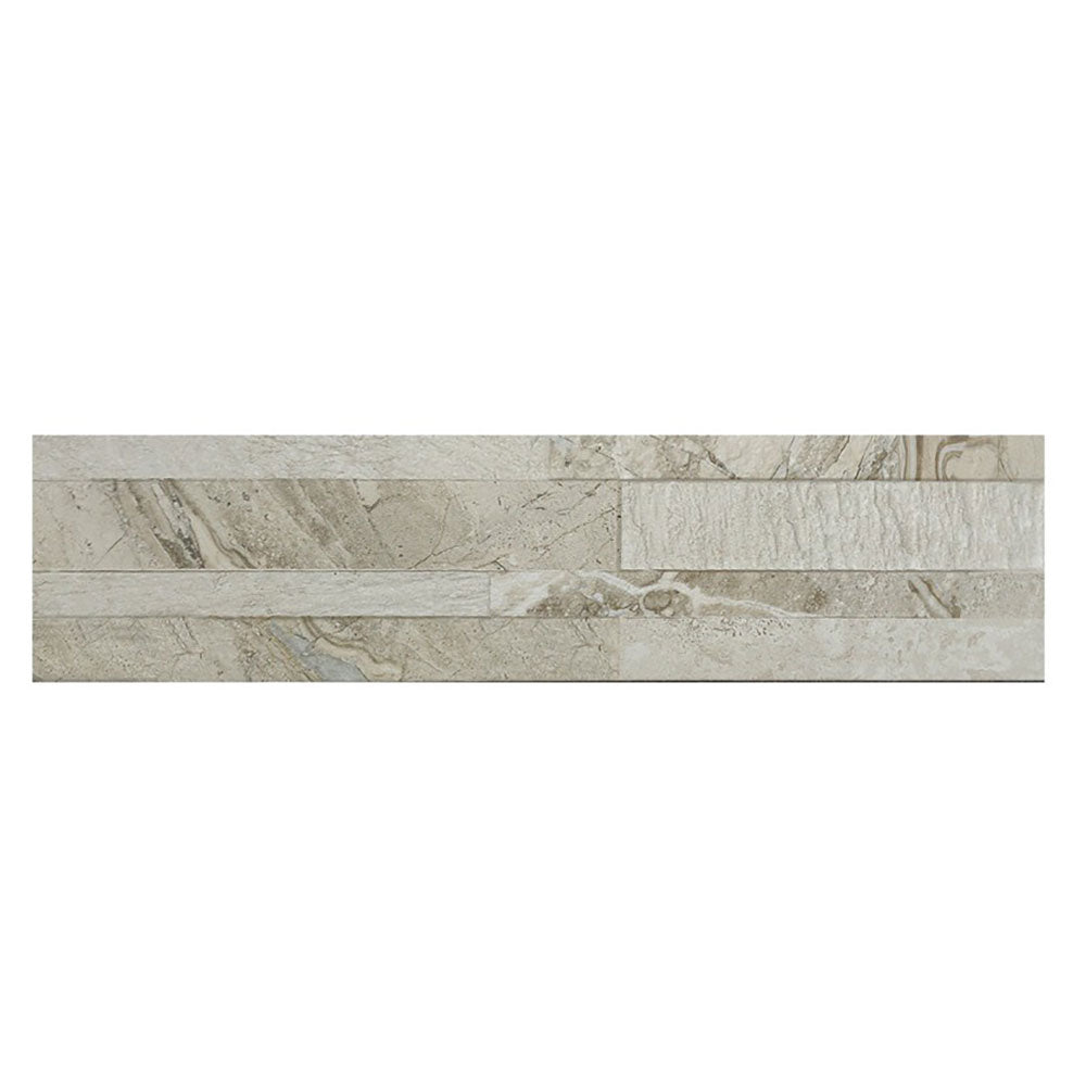 Porcelain Stack Stone Beige Tile 150x600 $79.95m2 (Sold by 1.02m2 Box)