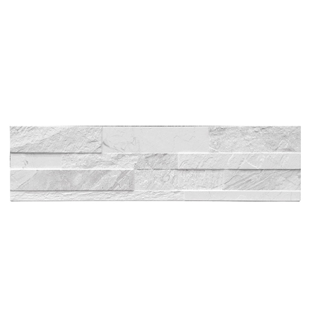 Porcelain Stack Stone Bianco Tile 150x600 $79.95m2 (Sold by 1.02m2 Box)