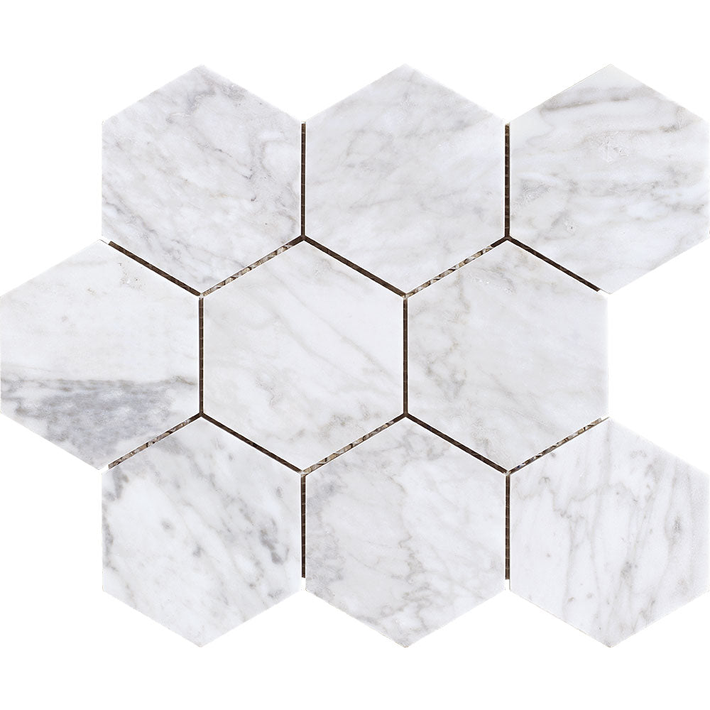 
                  
                    Carrara Hexagon Honed Mosaic
                  
                