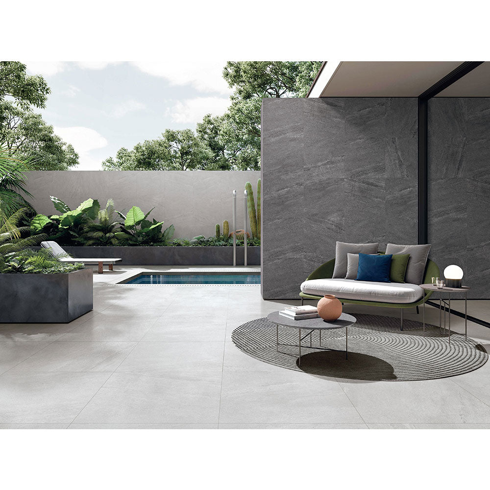 Saturn Charcoal Indoor/Outdoor Tile 300x600 $59.95m2 (Sold by 1.44m2 B ...