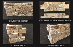 
                  
                    Dry Stone Rustic Mica Panel 200x600 $329m2 (Sold by 0.32m2 Box)
                  
                