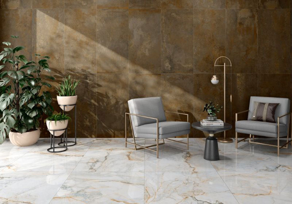 
                  
                    Gold Calacatta Polished Tile 300x600 $86.95m2 (Sold by 1.08m2 Box)
                  
                