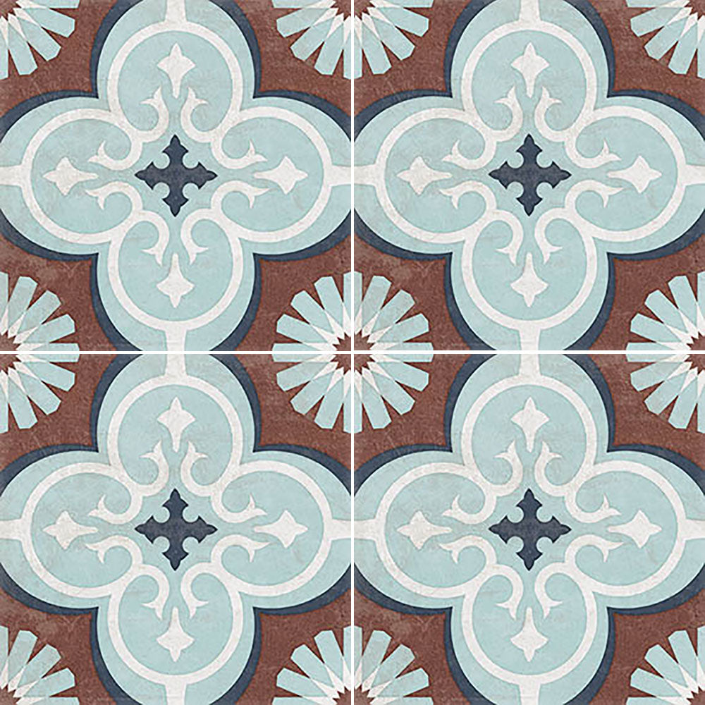 Encaustic Look Artisan Marrakesh Tile 200x200 $235m2 (Sold by 0.8m2 Box)
