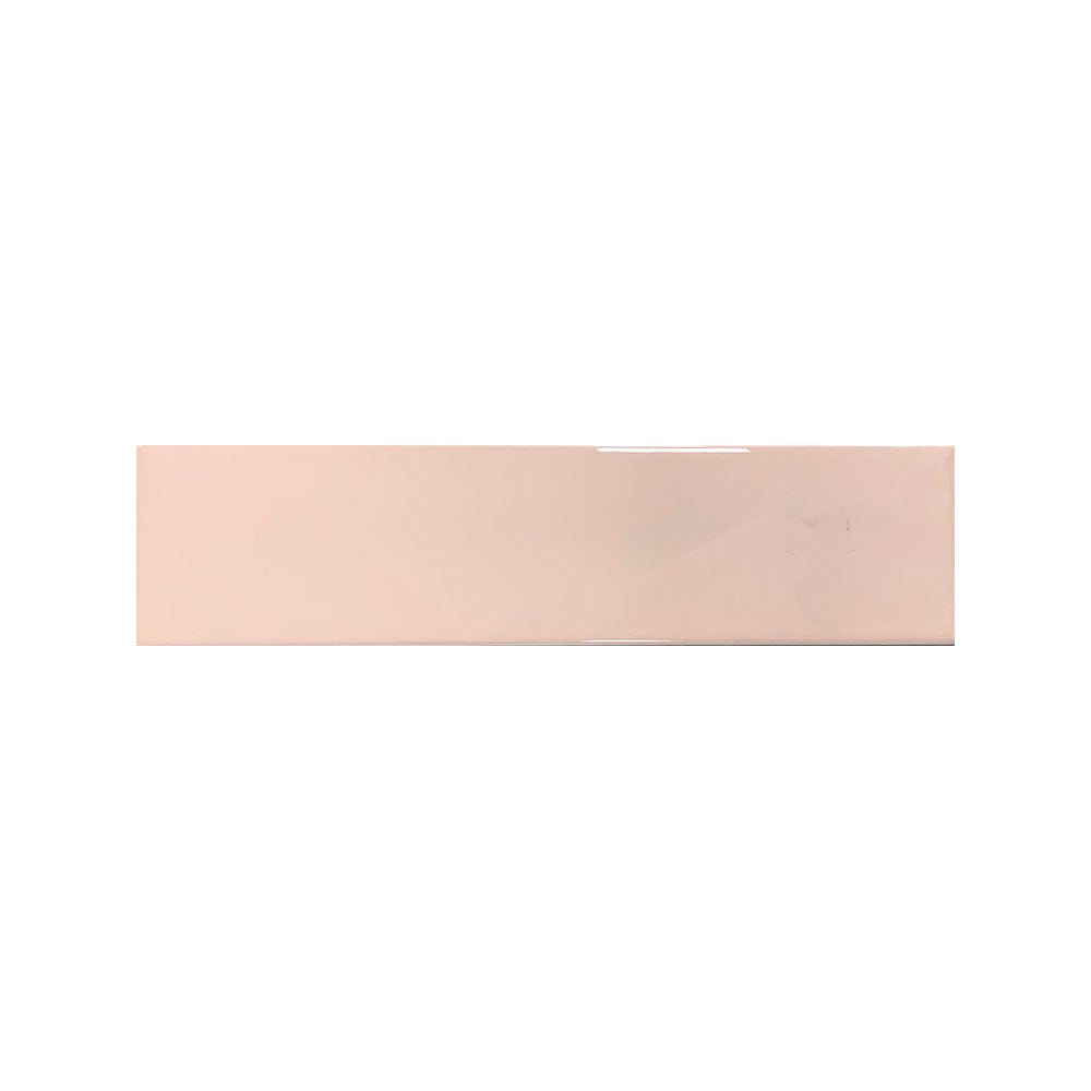 Basics Pink Gloss Tile 75x300 $49.95m2 (Sold by 1.13m2 Box)