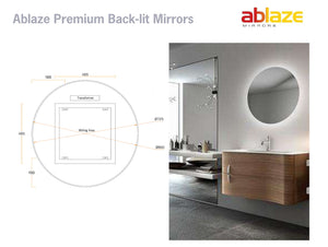 
                  
                    Ablaze Premium Back Lit Round Mirror 900
                  
                