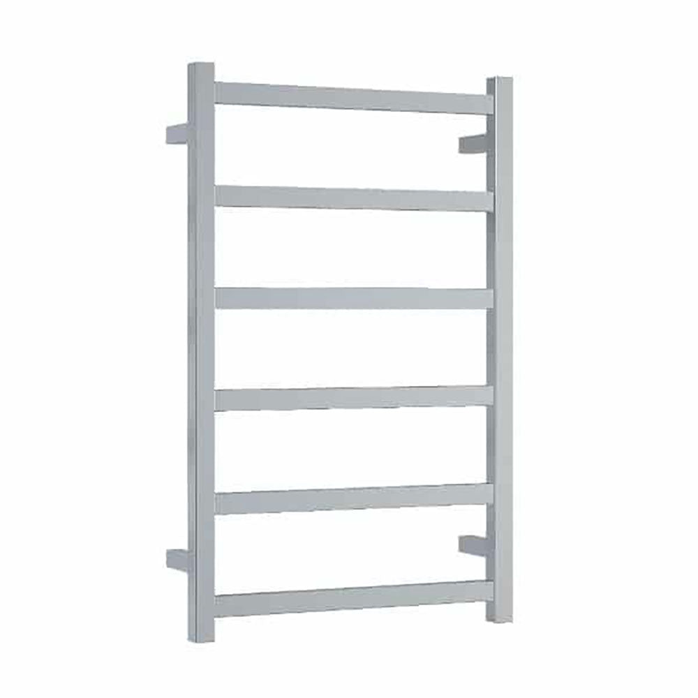 Heated Towel Ladder Square 6 Bar Stainless Steel