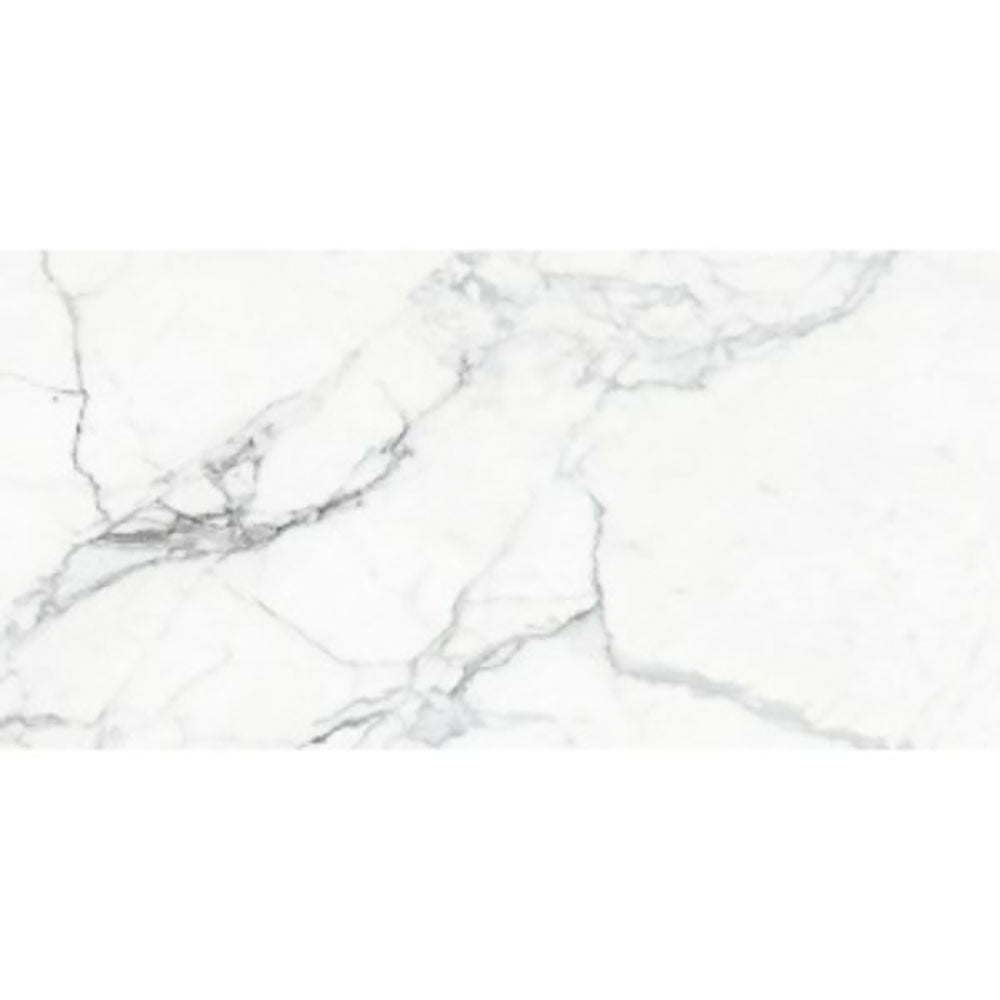 Statuario Polished Tile 600x1200 $79.95m2 (Sold by 1.44m2 Box)
