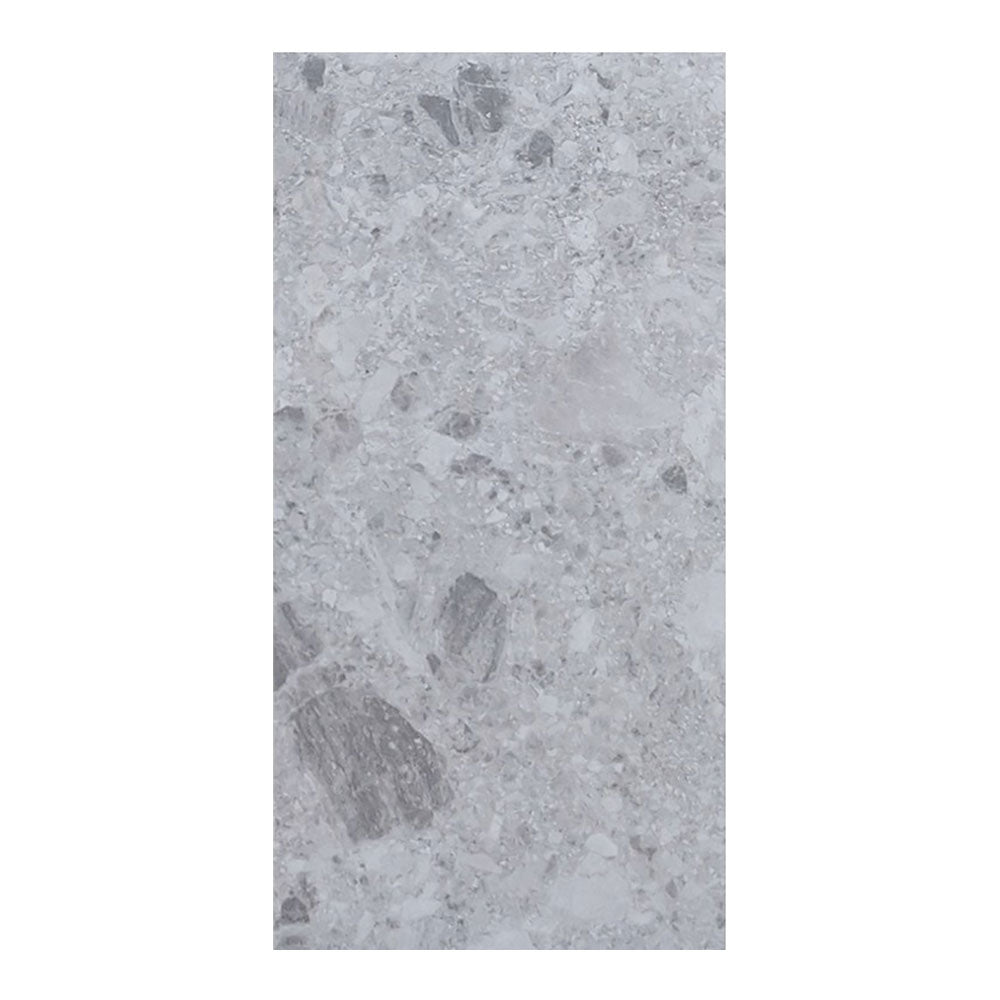 Terrazzo Stone Silver Matt Tile 300x600 $59.95m2 (Sold by 1.44m2 Box)