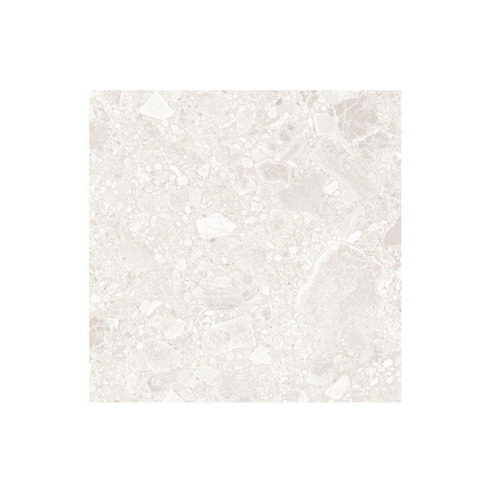 Terrazzo White External Tile 450x450 $42.95m2 (Sold by 1.42m2 Box)