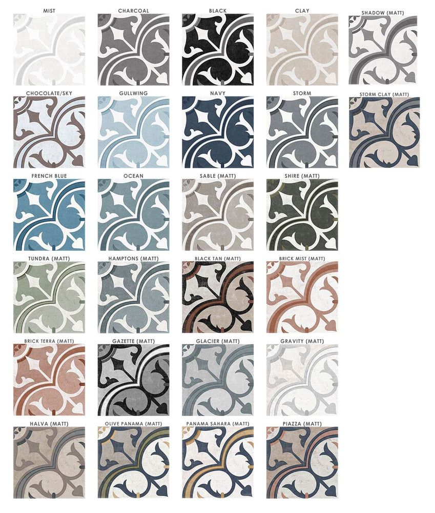 
                  
                    Encaustic Look Artisan Winchester Tile 200x200 $235m2 (Sold by 0.8m2 Box)
                  
                