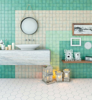 
                  
                    Zeli Aqua Gloss Tile 100x100 $125m2 (Sold by 0.81m2 Box)
                  
                