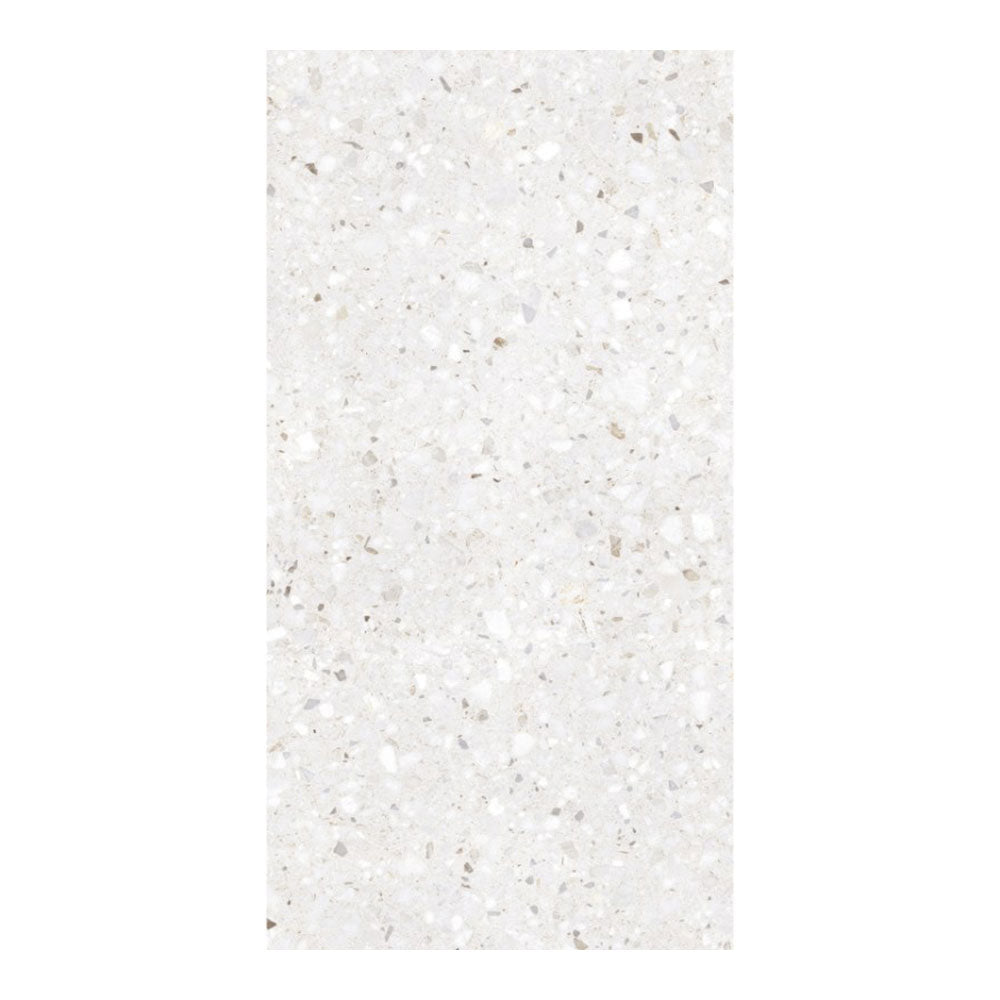 Framme Terrazzo Bianco Polished Tile 300x600 $96.95m2 (Sold by 1.26m2 Box)